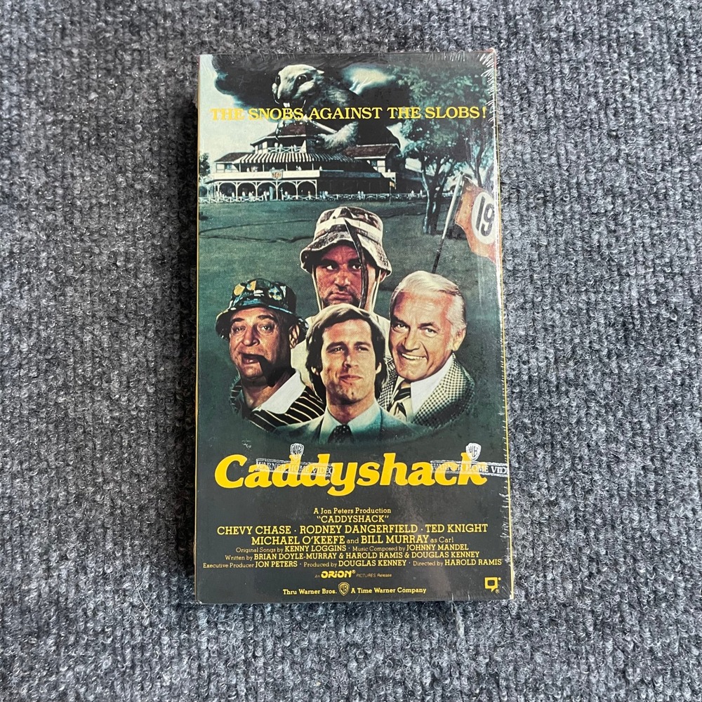 Caddyshack VHS 1980 Movie Chevy Chase Bill Murray Sealed Warner Home Video